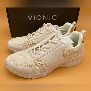 Size 9.5 Vionic Women Aviate Marshmallow Suede Support Comfort